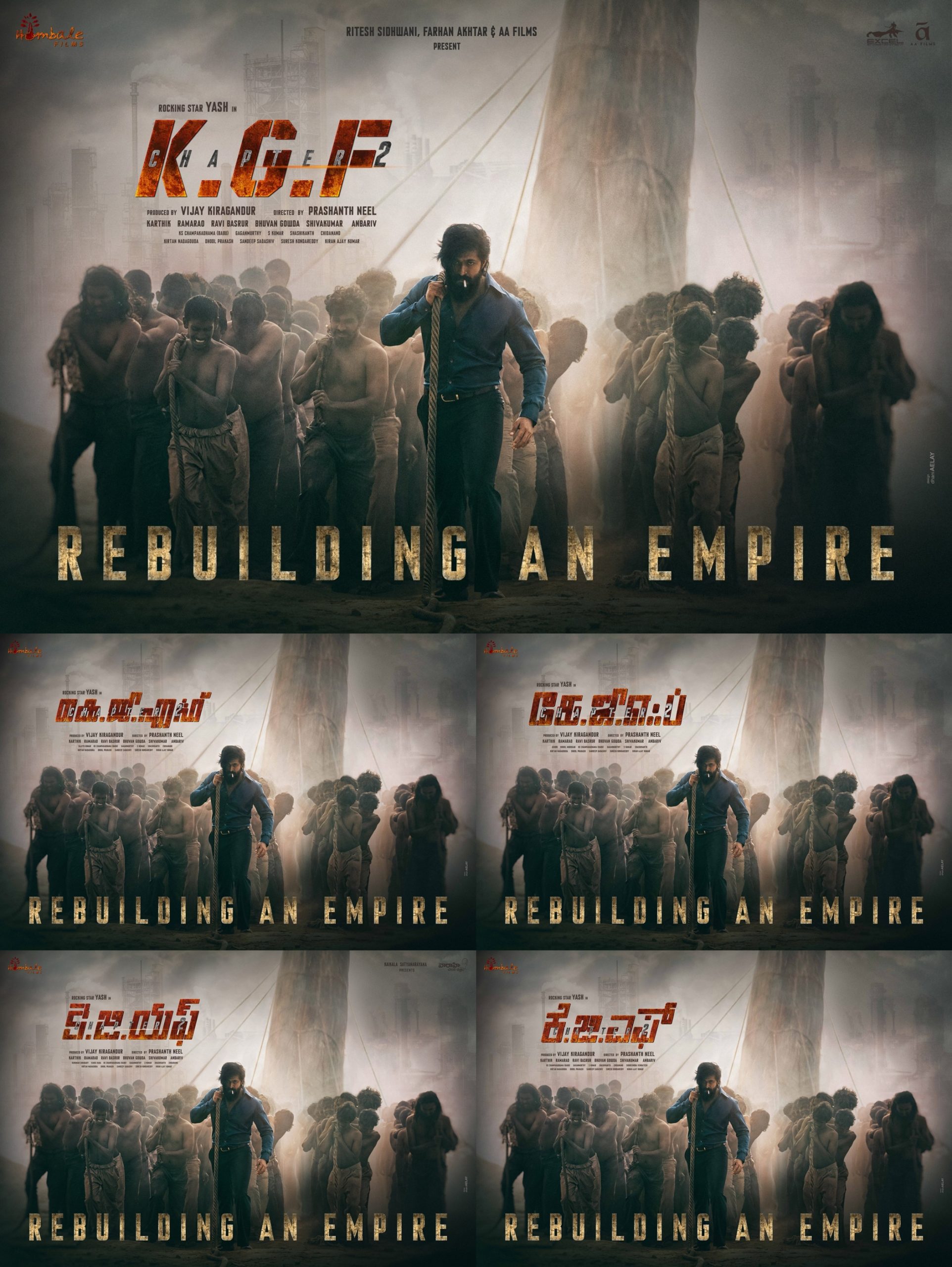 KGF chapter 2 First look Unveiled with 'Rebuilding an Empire' Slogan - Full Rage!