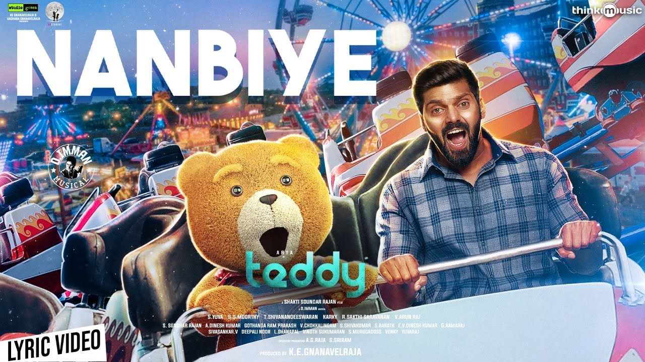 Nanbiye Song Lyric Video | Teddy Movie Songs