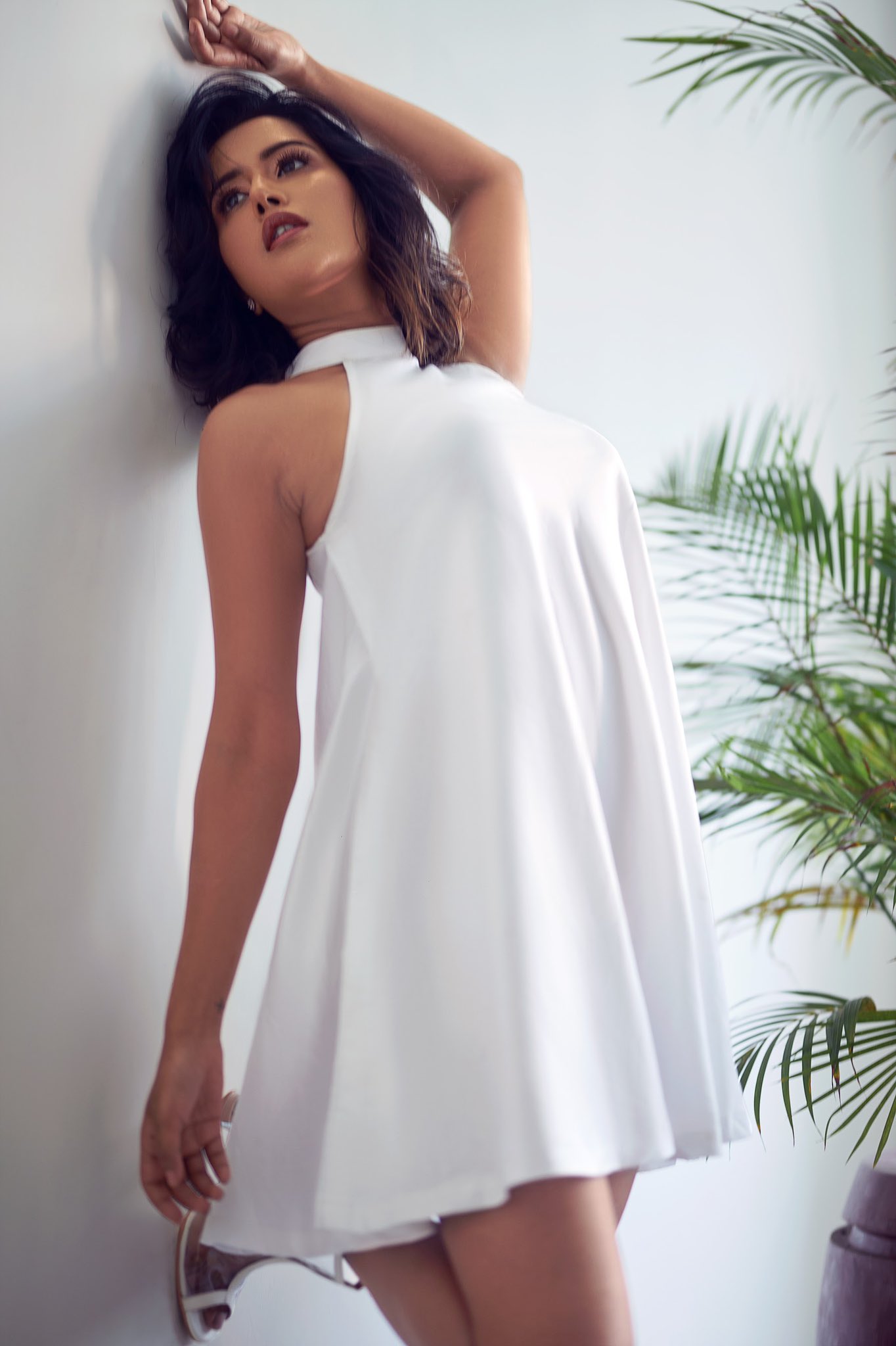 Actress Raisa Wilson Photos In White Dress