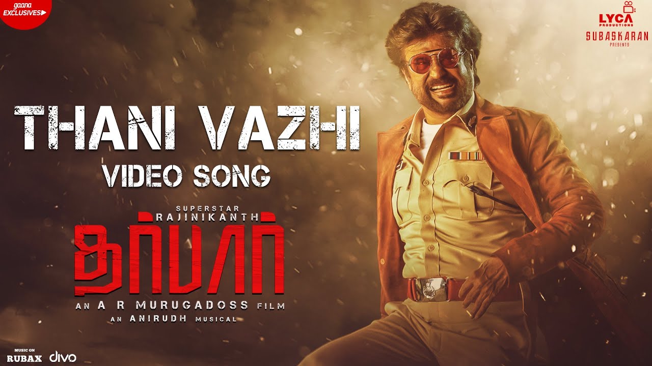 Thani Vazhi Video Song | DARBAR Tamil Movie Songs