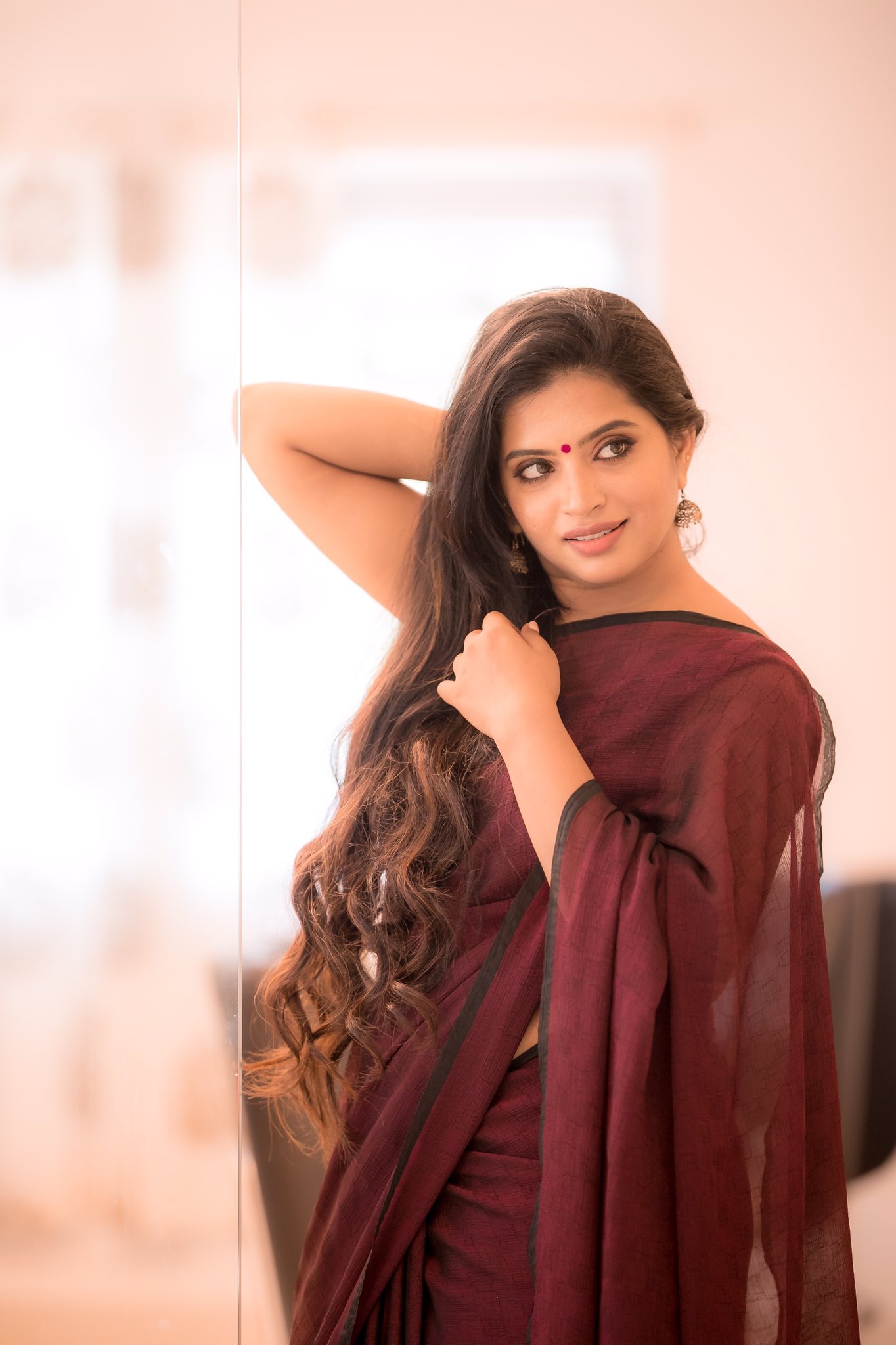 Actress Akila Latest Saree Photos